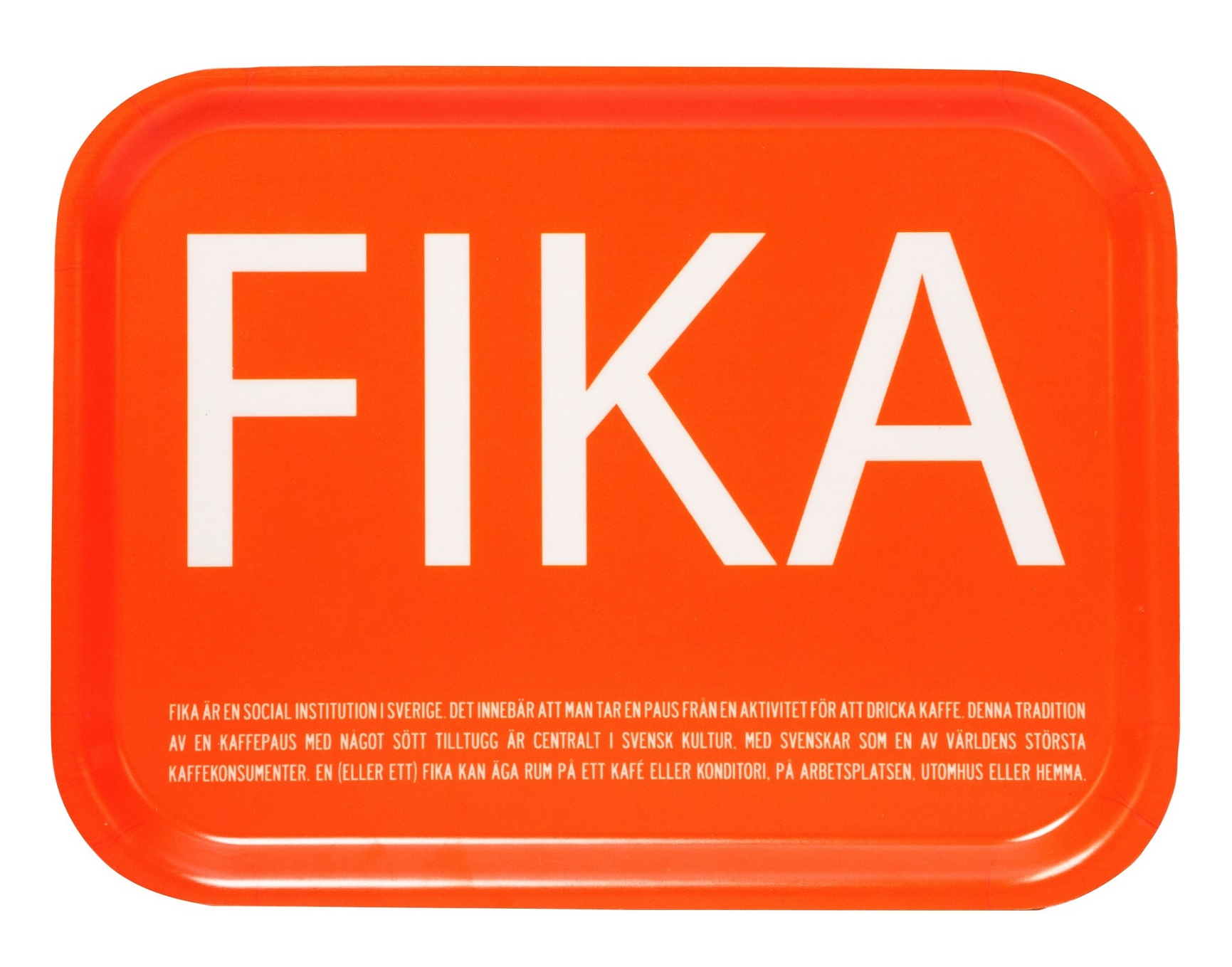 FIKA餐托盘橙色（27x20cm）